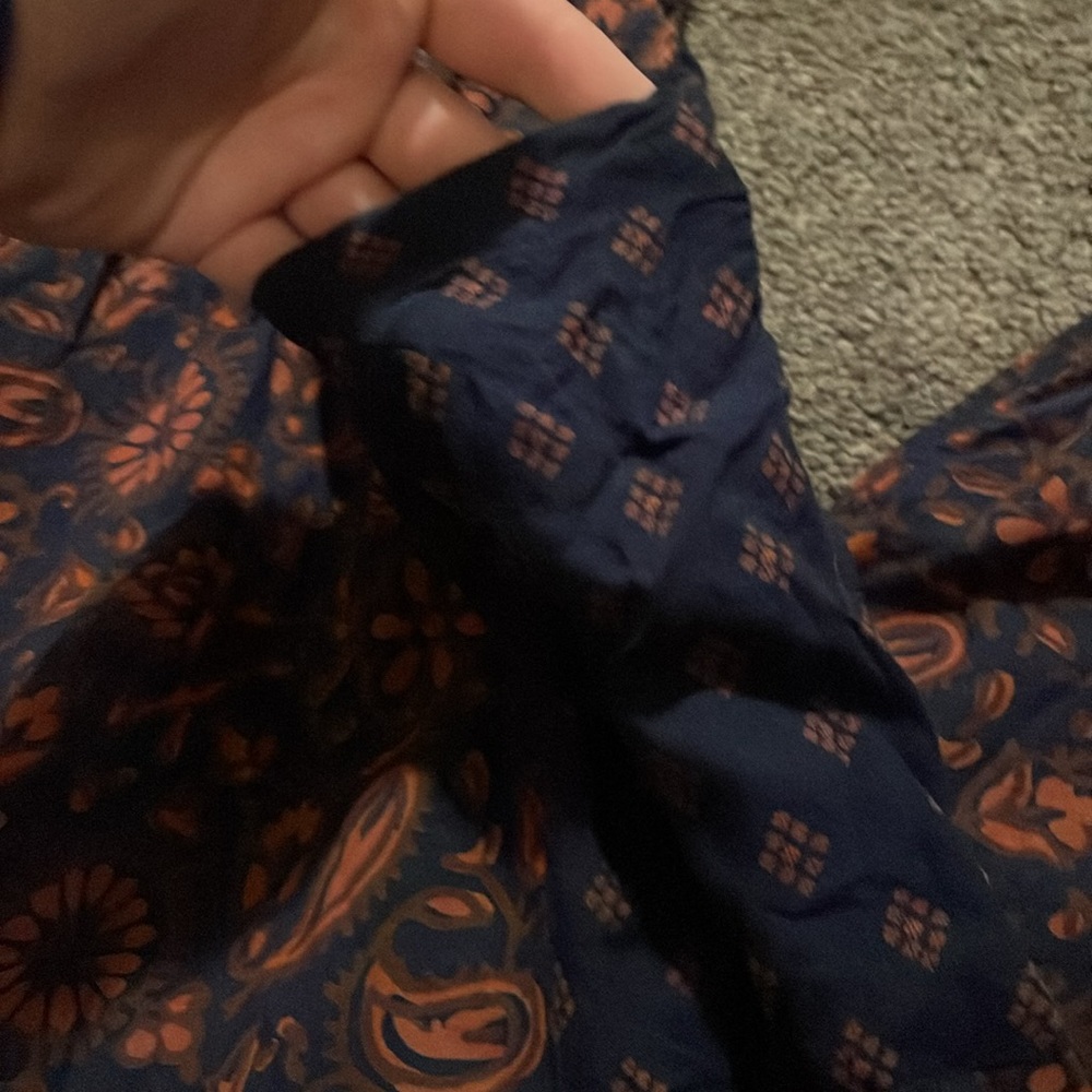 vintage aerie boho wide leg cuff pants - Picture 2 of 4